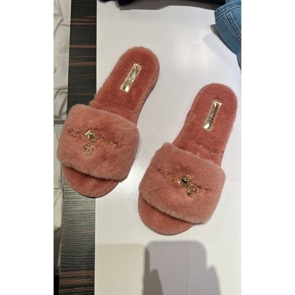 Michael Kors Alexis Open Toe Slide - Sunset Rose - Picture 1 of 4